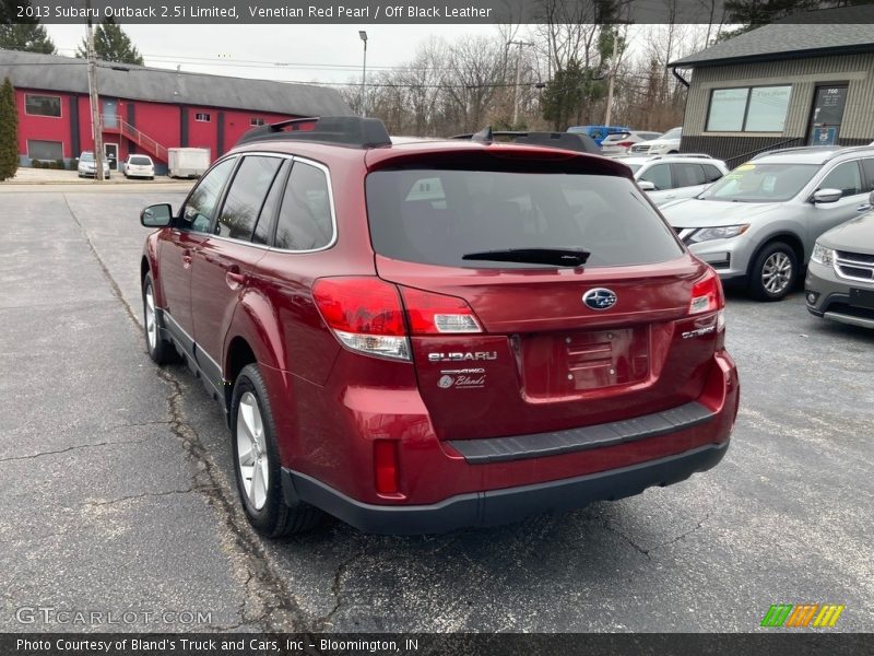 Venetian Red Pearl / Off Black Leather 2013 Subaru Outback 2.5i Limited