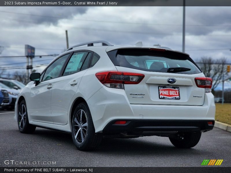 Crystal White Pearl / Ivory 2023 Subaru Impreza Premium 5-Door