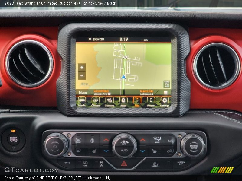 Navigation of 2023 Wrangler Unlimited Rubicon 4x4