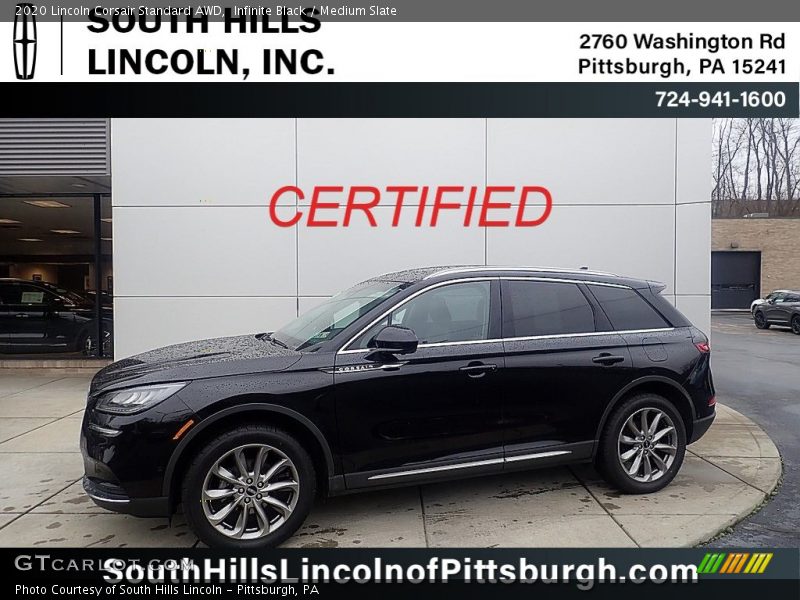 Infinite Black / Medium Slate 2020 Lincoln Corsair Standard AWD