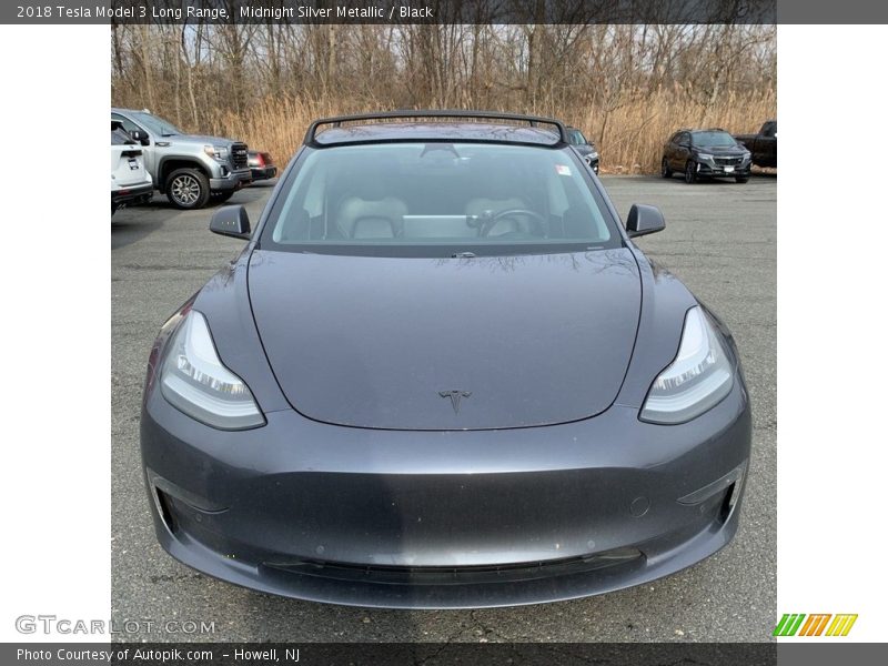 Midnight Silver Metallic / Black 2018 Tesla Model 3 Long Range