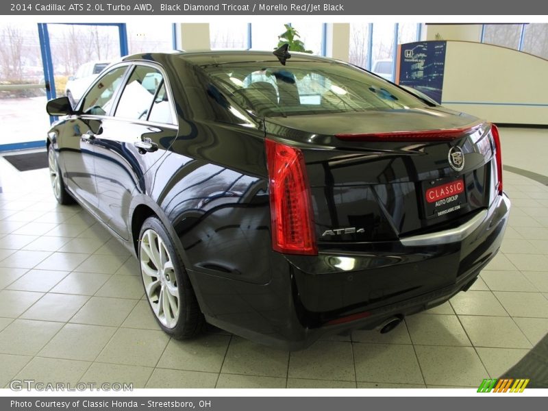 Black Diamond Tricoat / Morello Red/Jet Black 2014 Cadillac ATS 2.0L Turbo AWD