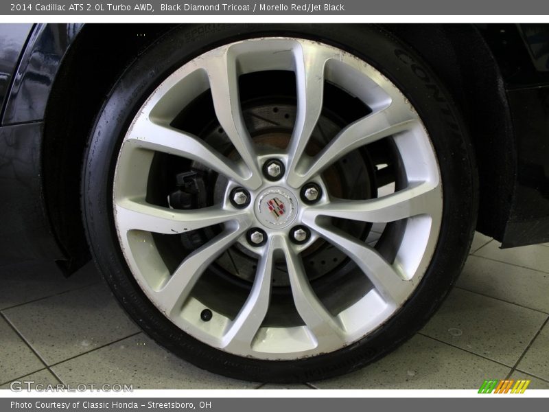 Black Diamond Tricoat / Morello Red/Jet Black 2014 Cadillac ATS 2.0L Turbo AWD