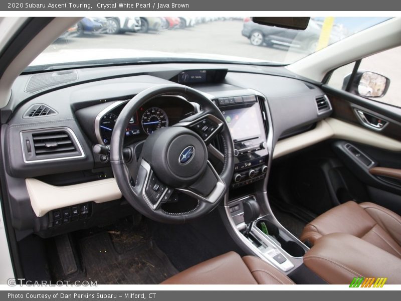 Crystal White Pearl / Java Brown 2020 Subaru Ascent Touring