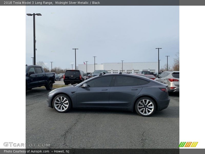 Midnight Silver Metallic / Black 2018 Tesla Model 3 Long Range