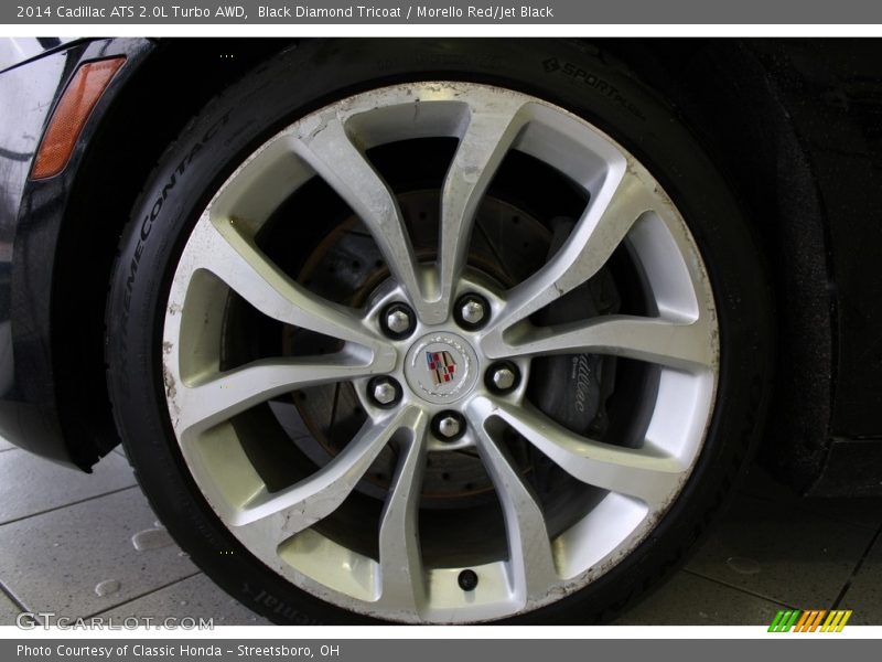 Black Diamond Tricoat / Morello Red/Jet Black 2014 Cadillac ATS 2.0L Turbo AWD