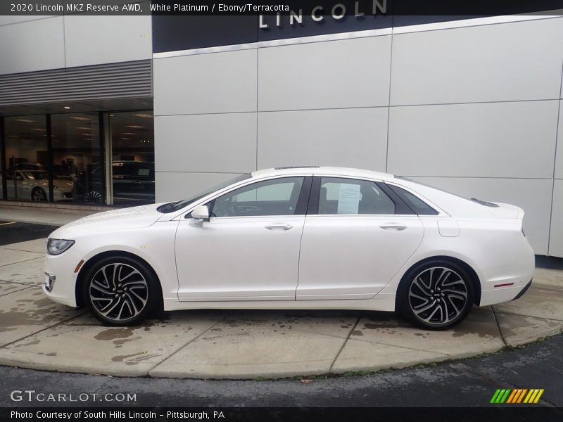  2020 MKZ Reserve AWD White Platinum