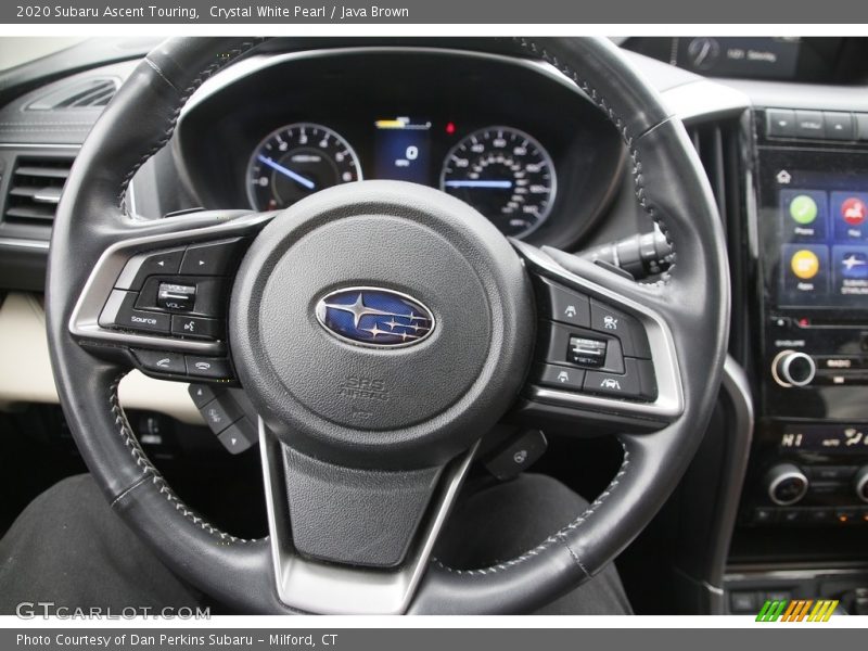 Crystal White Pearl / Java Brown 2020 Subaru Ascent Touring