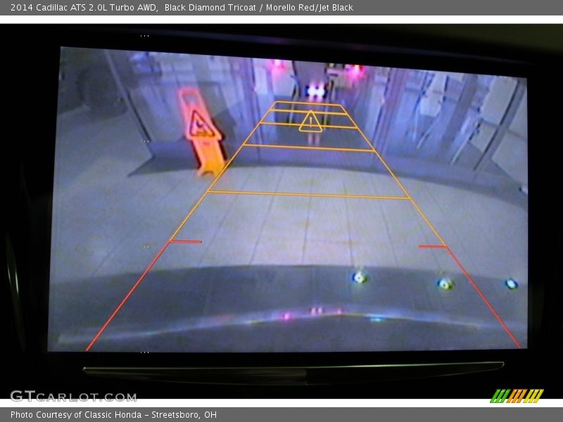 Black Diamond Tricoat / Morello Red/Jet Black 2014 Cadillac ATS 2.0L Turbo AWD