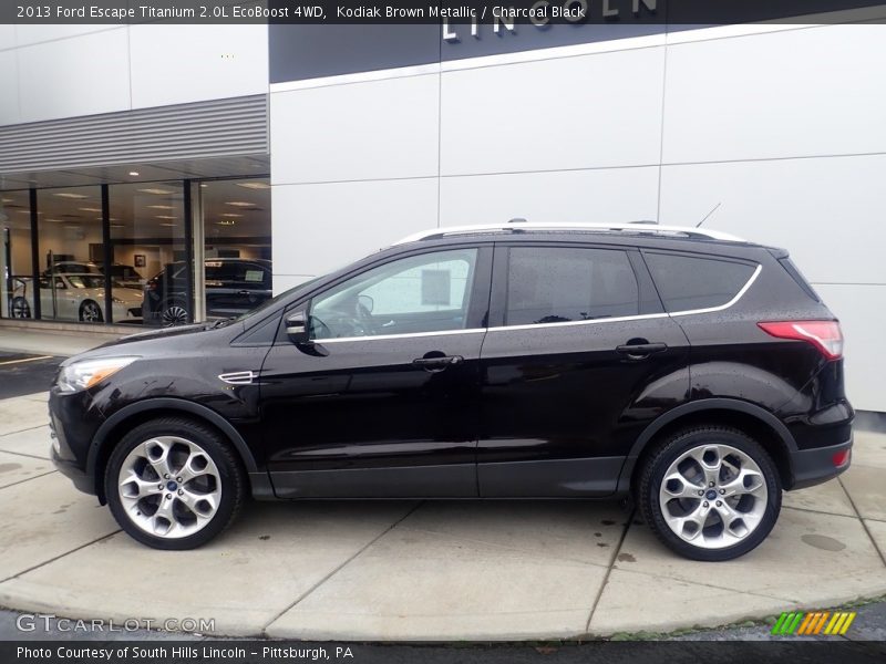 Kodiak Brown Metallic / Charcoal Black 2013 Ford Escape Titanium 2.0L EcoBoost 4WD