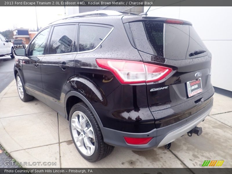 Kodiak Brown Metallic / Charcoal Black 2013 Ford Escape Titanium 2.0L EcoBoost 4WD