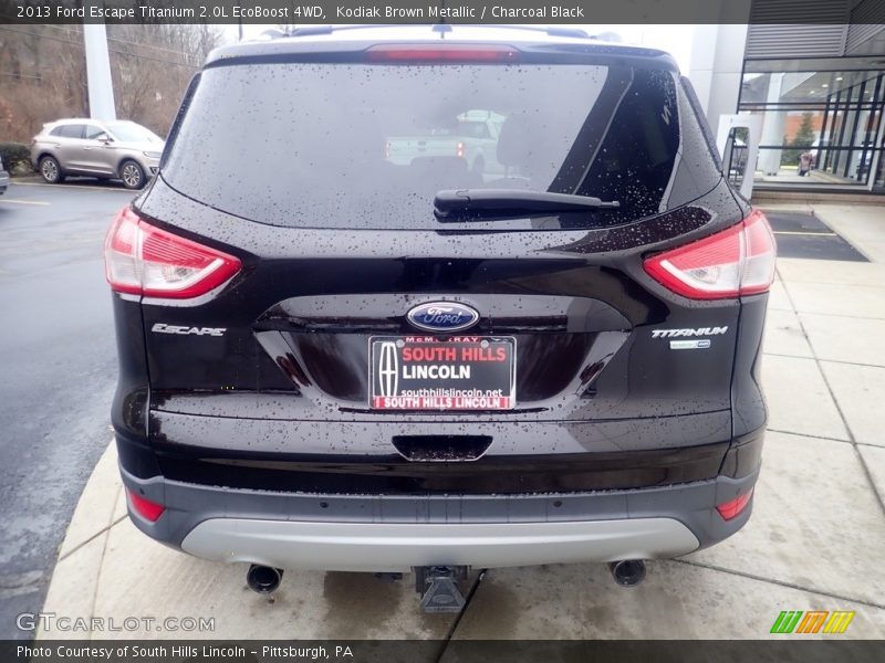 Kodiak Brown Metallic / Charcoal Black 2013 Ford Escape Titanium 2.0L EcoBoost 4WD