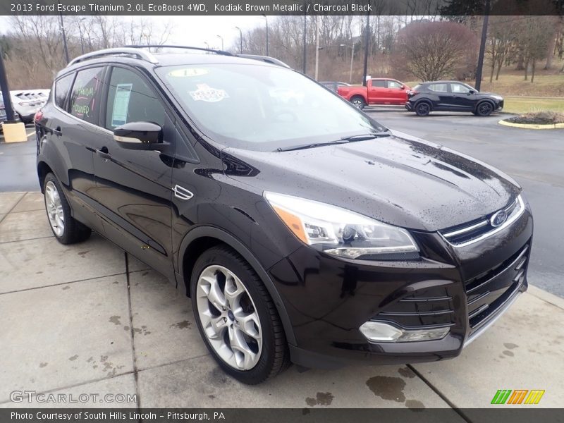 Kodiak Brown Metallic / Charcoal Black 2013 Ford Escape Titanium 2.0L EcoBoost 4WD