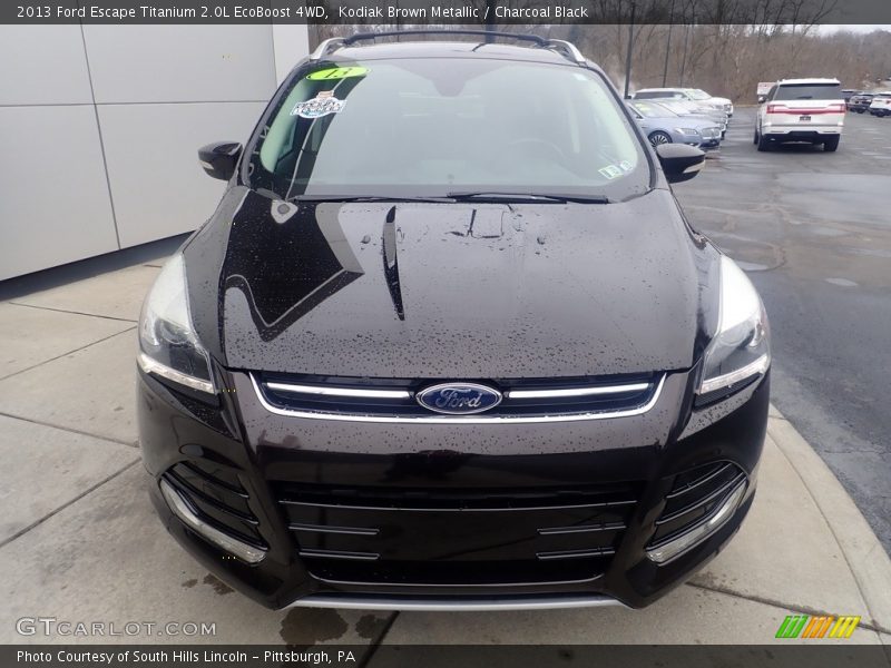 Kodiak Brown Metallic / Charcoal Black 2013 Ford Escape Titanium 2.0L EcoBoost 4WD
