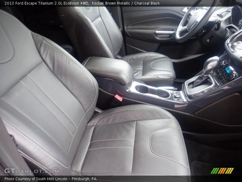 Kodiak Brown Metallic / Charcoal Black 2013 Ford Escape Titanium 2.0L EcoBoost 4WD