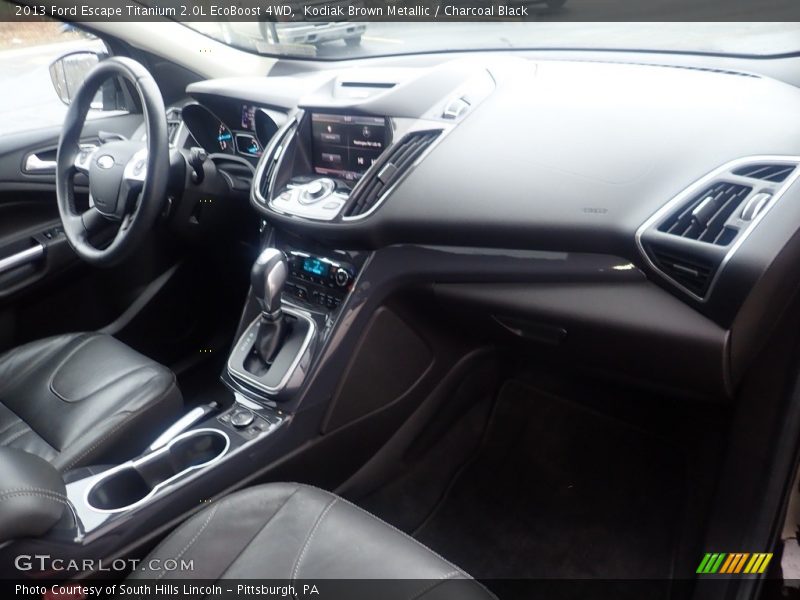 Kodiak Brown Metallic / Charcoal Black 2013 Ford Escape Titanium 2.0L EcoBoost 4WD