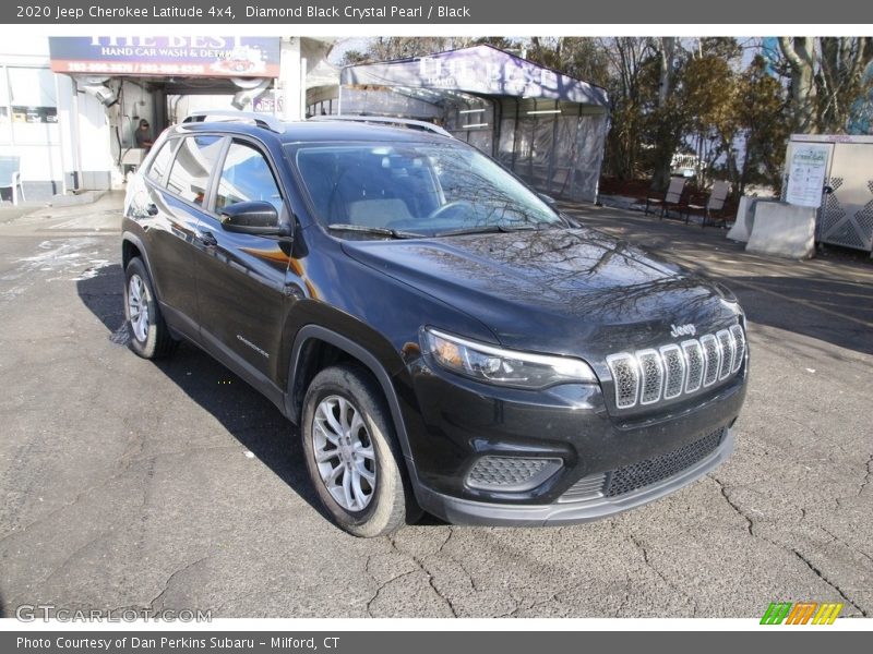 Diamond Black Crystal Pearl / Black 2020 Jeep Cherokee Latitude 4x4