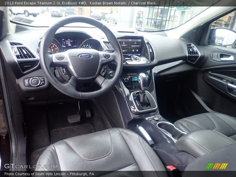 Kodiak Brown Metallic / Charcoal Black 2013 Ford Escape Titanium 2.0L EcoBoost 4WD