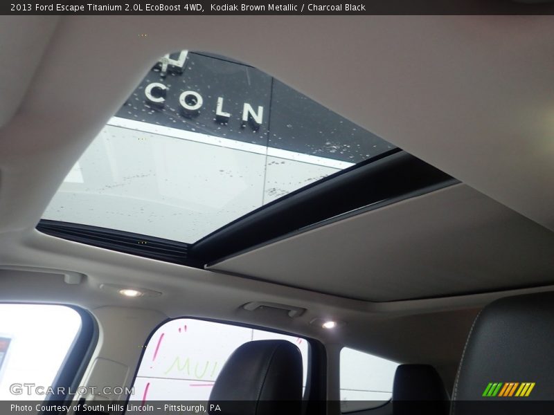 Kodiak Brown Metallic / Charcoal Black 2013 Ford Escape Titanium 2.0L EcoBoost 4WD