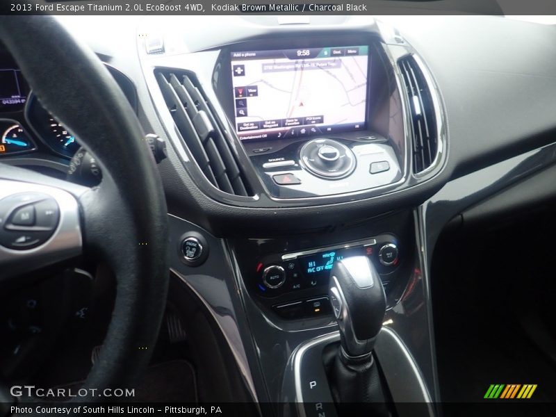 Kodiak Brown Metallic / Charcoal Black 2013 Ford Escape Titanium 2.0L EcoBoost 4WD