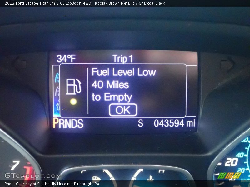 Kodiak Brown Metallic / Charcoal Black 2013 Ford Escape Titanium 2.0L EcoBoost 4WD