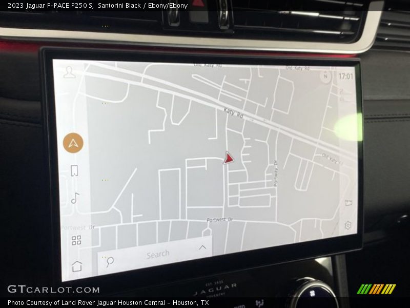 Navigation of 2023 F-PACE P250 S