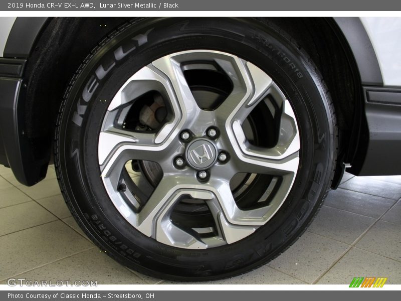 Lunar Silver Metallic / Black 2019 Honda CR-V EX-L AWD