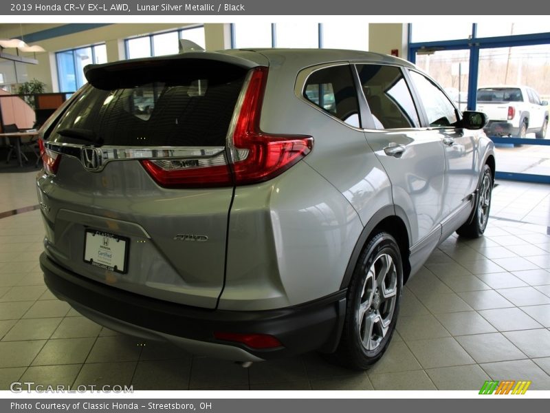 Lunar Silver Metallic / Black 2019 Honda CR-V EX-L AWD