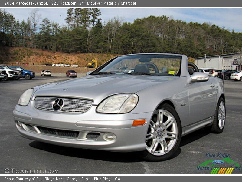 Brilliant Silver Metallic / Charcoal 2004 Mercedes-Benz SLK 320 Roadster