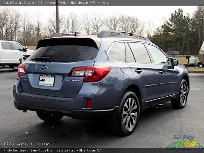 Twilight Blue Metallic / Warm Ivory 2016 Subaru Outback 2.5i Limited