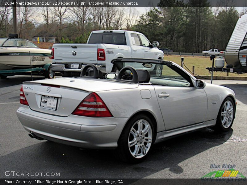 Brilliant Silver Metallic / Charcoal 2004 Mercedes-Benz SLK 320 Roadster