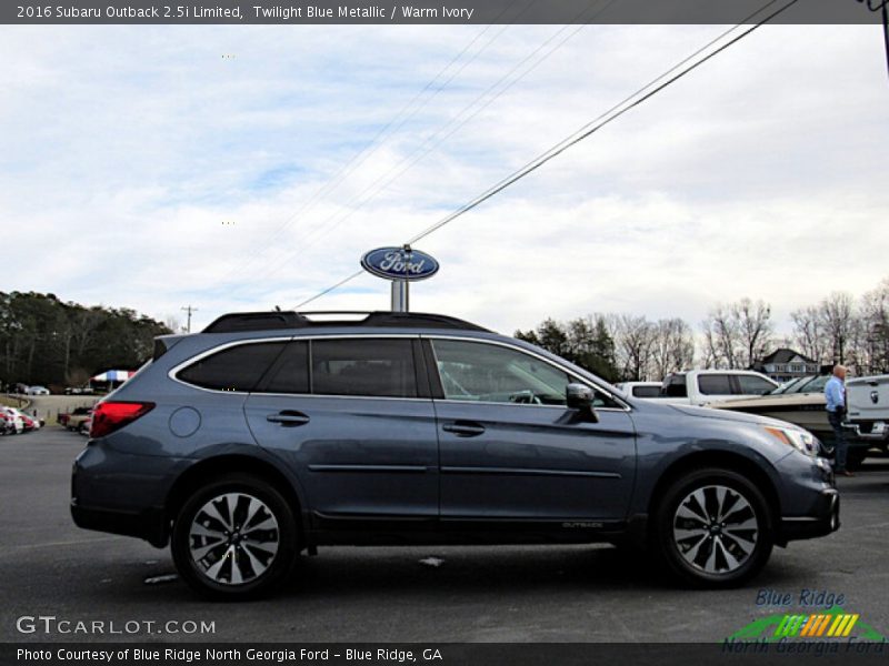 Twilight Blue Metallic / Warm Ivory 2016 Subaru Outback 2.5i Limited