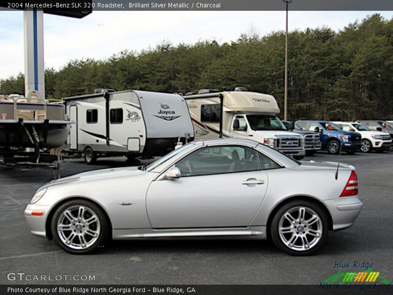 Brilliant Silver Metallic / Charcoal 2004 Mercedes-Benz SLK 320 Roadster