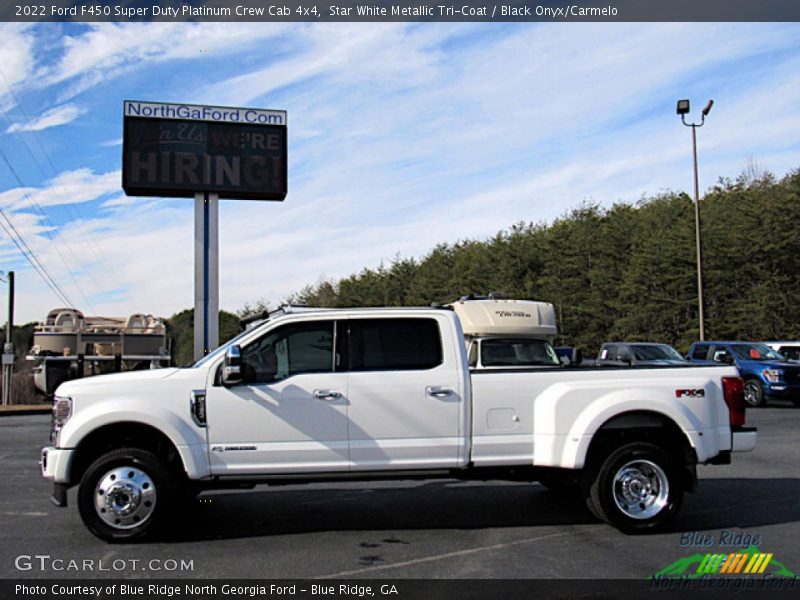  2022 F450 Super Duty Platinum Crew Cab 4x4 Star White Metallic Tri-Coat