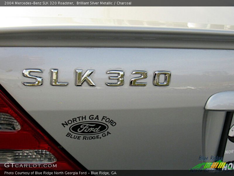 Brilliant Silver Metallic / Charcoal 2004 Mercedes-Benz SLK 320 Roadster