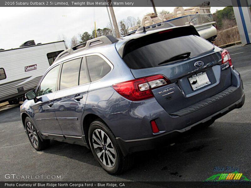 Twilight Blue Metallic / Warm Ivory 2016 Subaru Outback 2.5i Limited