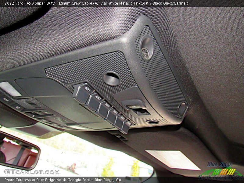 Star White Metallic Tri-Coat / Black Onyx/Carmelo 2022 Ford F450 Super Duty Platinum Crew Cab 4x4