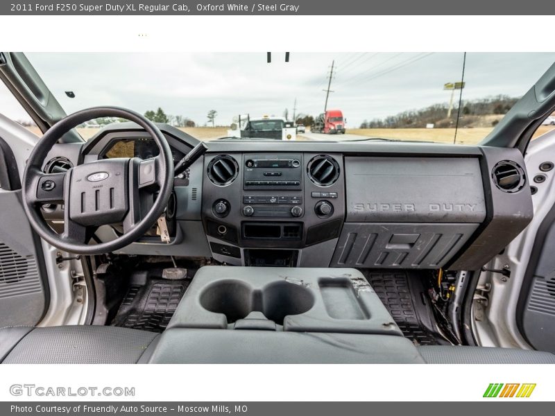 Oxford White / Steel Gray 2011 Ford F250 Super Duty XL Regular Cab