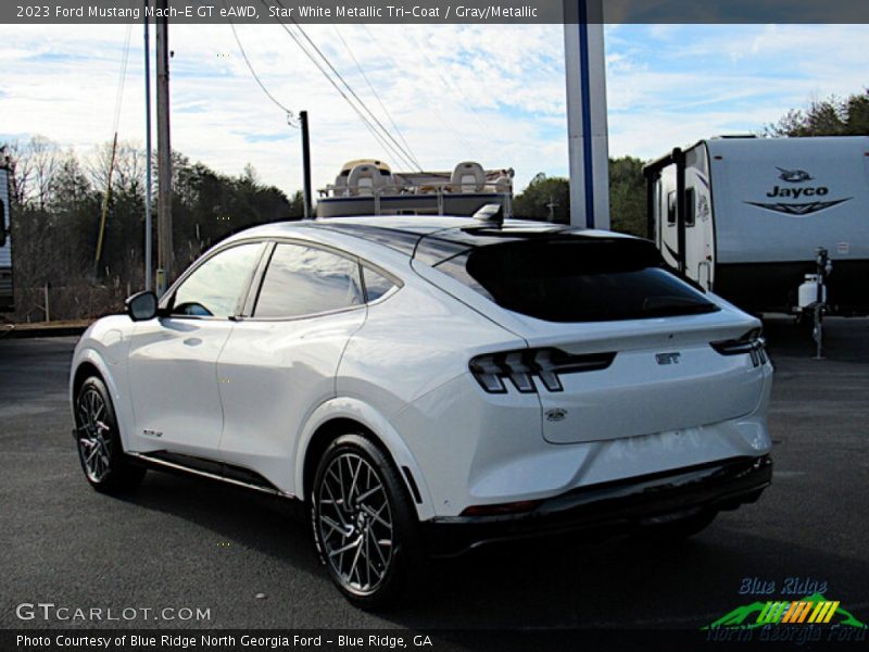 Star White Metallic Tri-Coat / Gray/Metallic 2023 Ford Mustang Mach-E GT eAWD