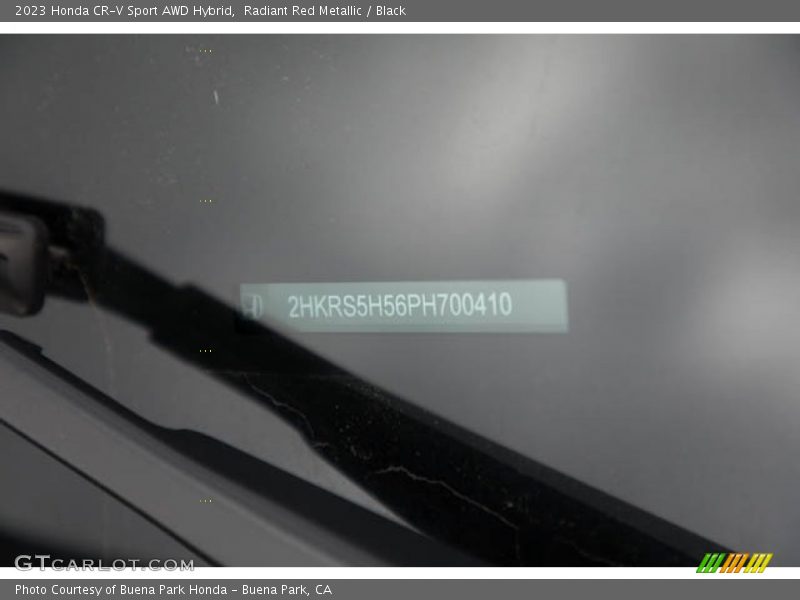 Radiant Red Metallic / Black 2023 Honda CR-V Sport AWD Hybrid