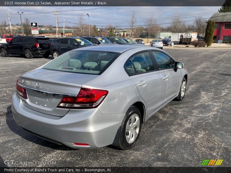 Alabaster Silver Metallic / Black 2015 Honda Civic LX Sedan