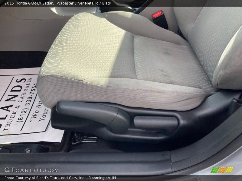 Alabaster Silver Metallic / Black 2015 Honda Civic LX Sedan