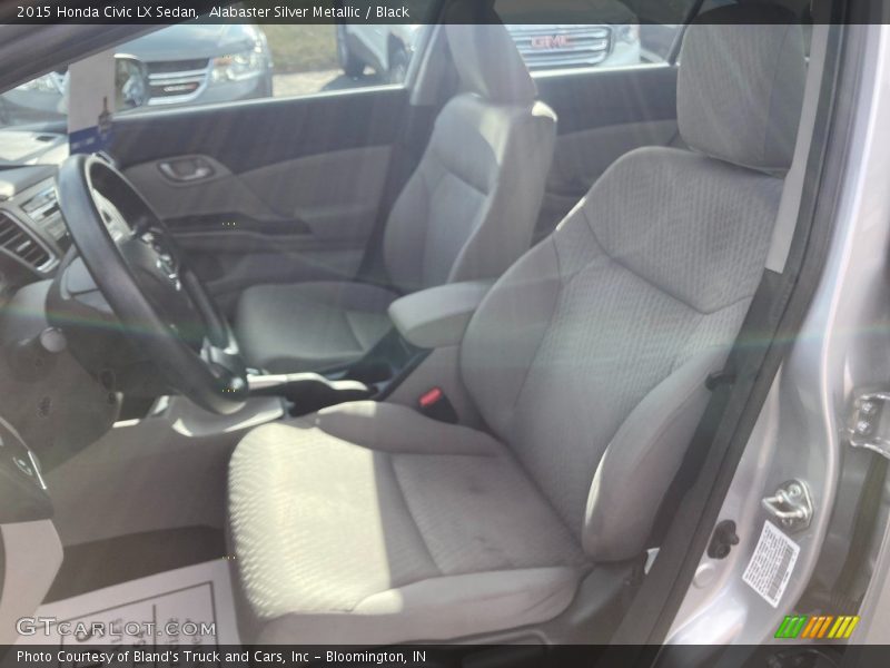 Alabaster Silver Metallic / Black 2015 Honda Civic LX Sedan
