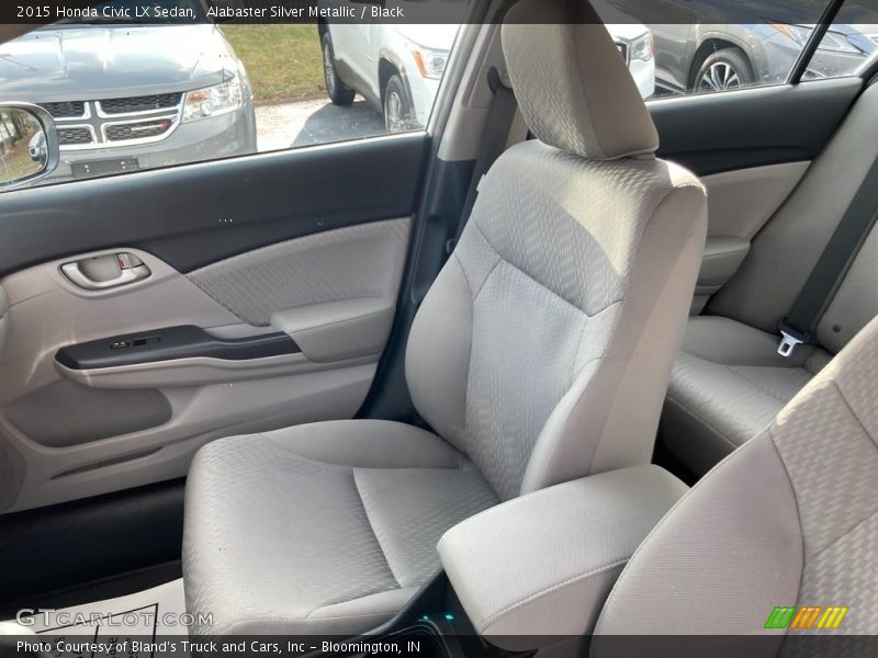 Alabaster Silver Metallic / Black 2015 Honda Civic LX Sedan