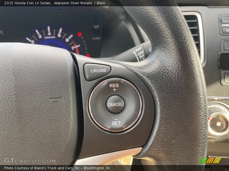 Alabaster Silver Metallic / Black 2015 Honda Civic LX Sedan