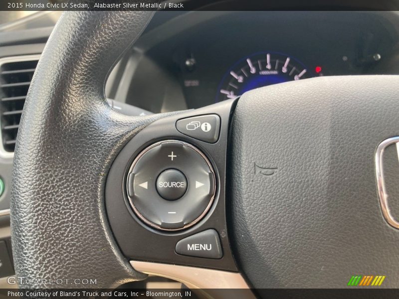 Alabaster Silver Metallic / Black 2015 Honda Civic LX Sedan