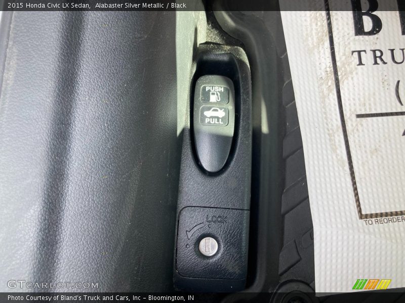 Alabaster Silver Metallic / Black 2015 Honda Civic LX Sedan