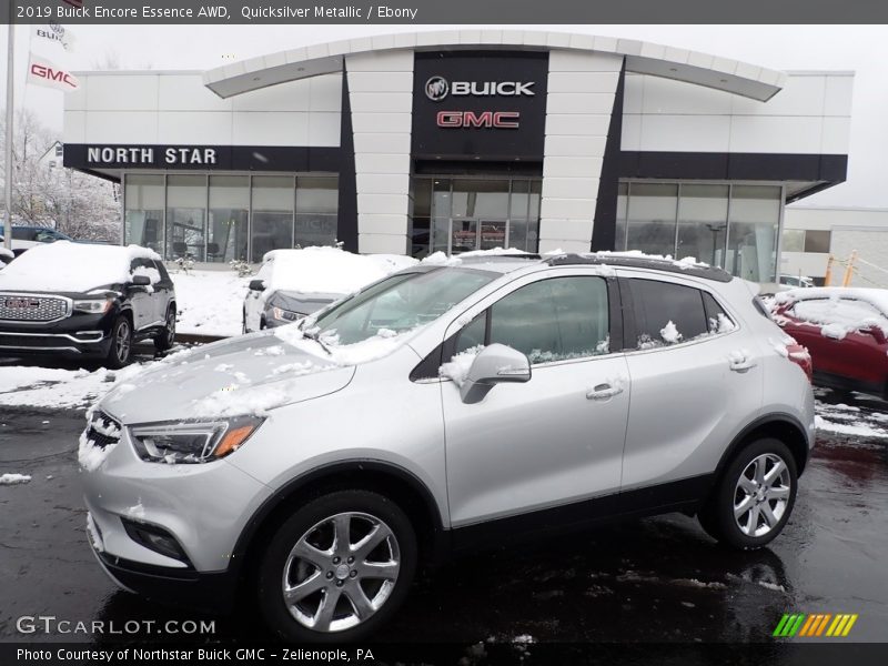 Quicksilver Metallic / Ebony 2019 Buick Encore Essence AWD
