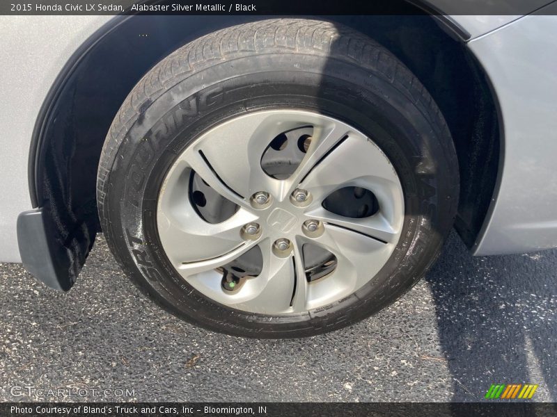 Alabaster Silver Metallic / Black 2015 Honda Civic LX Sedan