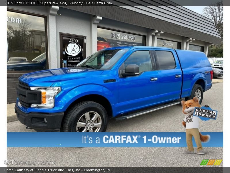 Velocity Blue / Earth Gray 2019 Ford F150 XLT SuperCrew 4x4